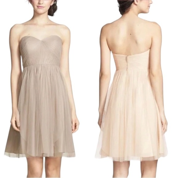 Anthropologie Jenny Yoo Wren Strapless Tulle Dress - Picture 10 of 13